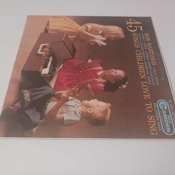 Vintage Bob Hastings 45 Songs Children Love To Sing vinyl record, 1960 original - Picture 4 of 9